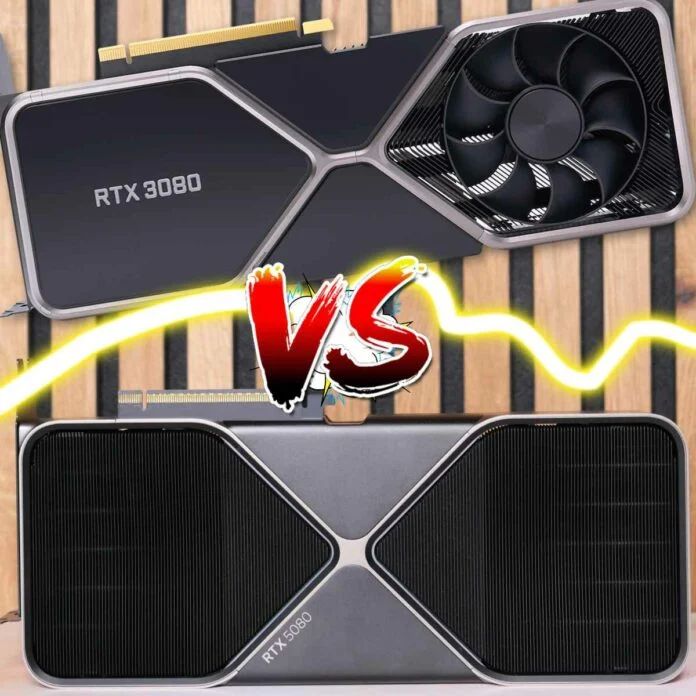Nvidia GeForce RTX 5080 против GeForce RTX 3080
