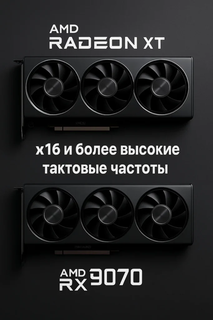 AMD Radeon RX 9060 XT может иметь x16 и более высокие тактовые частоты, чем RX 9070