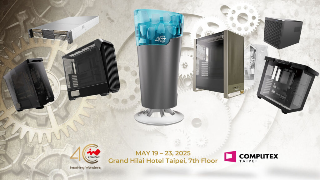 Компания InWin отмечает 40-летие шасси ChronoMancy и передовых решений в области охлаждения на Computex 2025