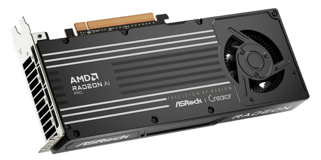 ASRock выпускает 32 ГБ Radeon AI Pro R9700 Creator GPU
