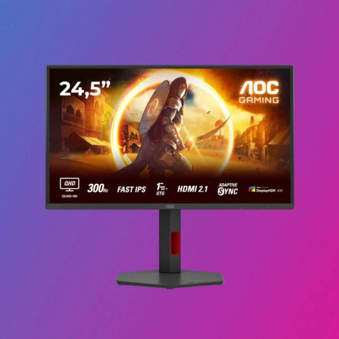 AOC выпускает три доступных по цене монитора QHD с частотой до 300 Гц