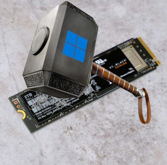 Обновление Microsoft Windows 11 24H2 привело к сбою SSD при передаче больших файлов