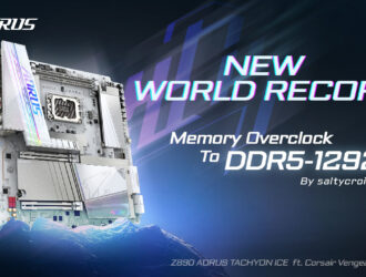 Z890 AORUS TACHYON ICE установил новый рекорд
