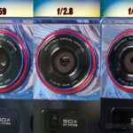 Пример камеры с переменной диафрагмой в действии.