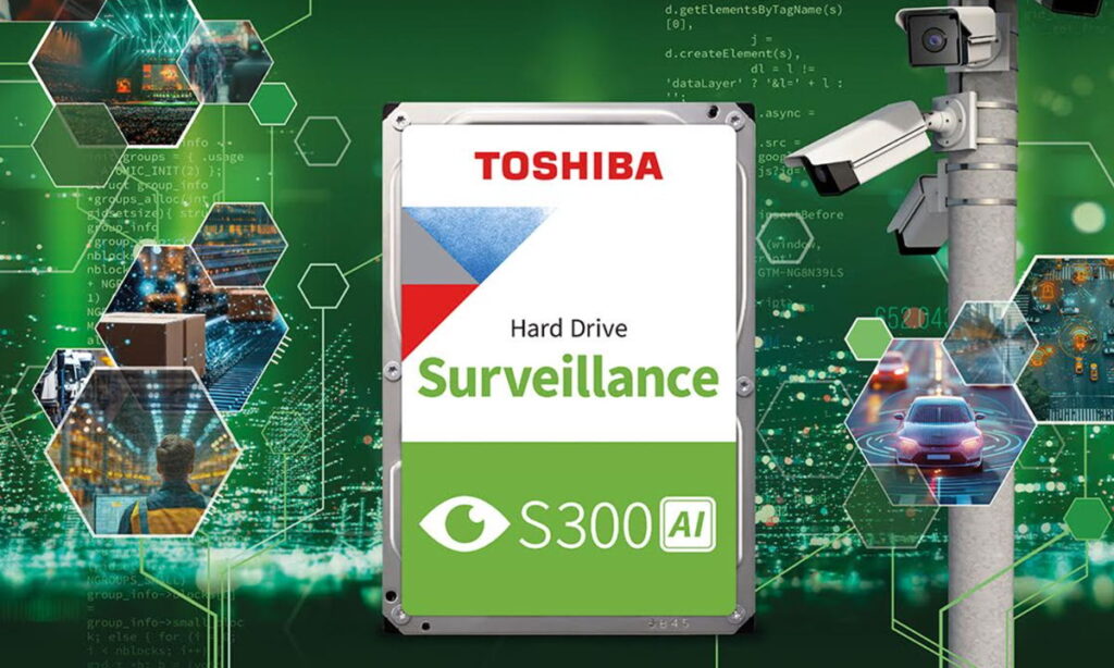 Toshiba анонсирует жесткие диски S300 AI для видеонаблюдения