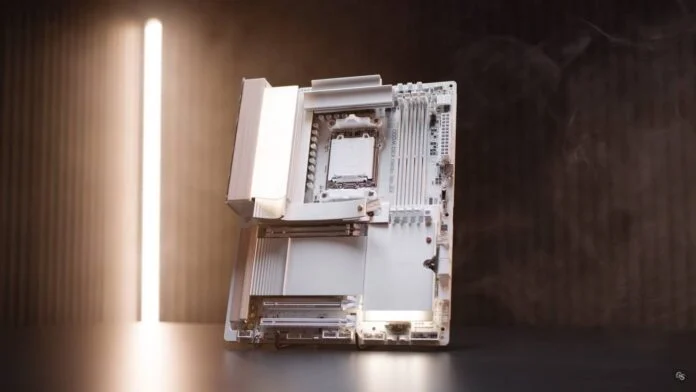 Новая стильная материнская плата Gigabyte сочетает в себе элементы дерева и кожи и выглядит просто потрясающе