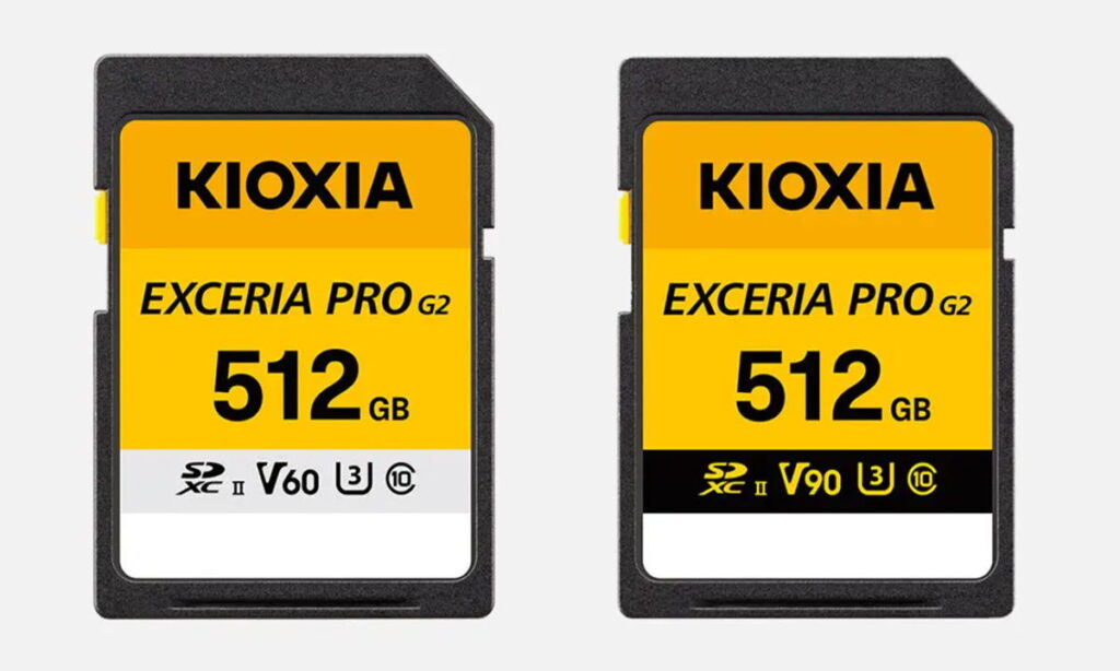 KIOXIA представляет карты памяти EXCERIA PRO G2