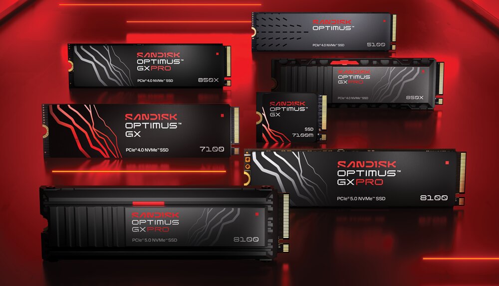 Sandisk переименовывает свои твердотельные накопители WD Blue и Black в линейку Optimus