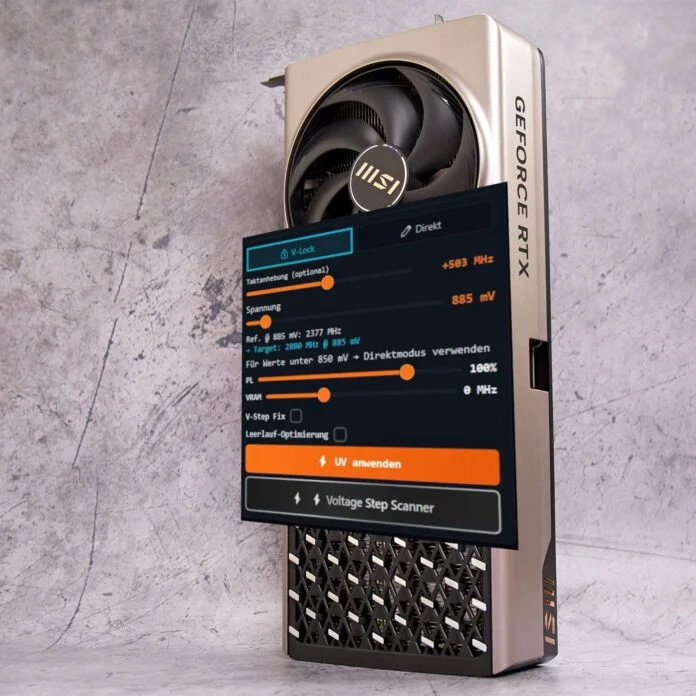 Приложение NV-UV призвано упростить процесс понижения напряжения в графических процессорах Nvidia GeForce RTX 50-й серии