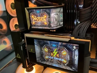 На выставке Computex компания MSI представила необычные воздушные и жидкостные кулеры с большими экранами для отображения системной статистики
