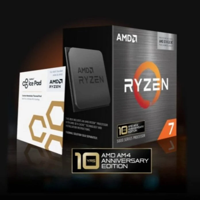Спекулянты скупают процессоры AMD Ryzen 7 5800X3D 10th Anniversary Edition, которые сейчас продаются по цене более 600 долларов.